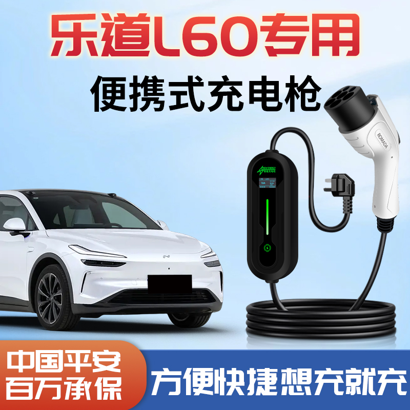 蔚来乐道L60便携式随车充新能源专用充电枪充电器家用充电桩用品