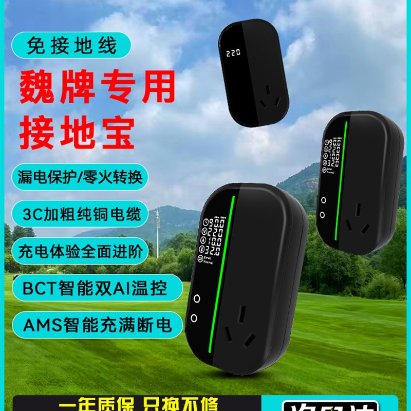 十二维牌接地宝兰山/高山/摩卡通用新能源汽车无地充电转换器