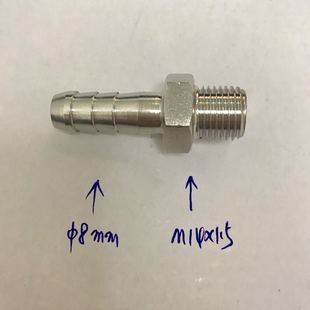 宝塔外径10mm m14x1.5 外螺纹m14x1.5 不锈钢宝塔接头 304材质