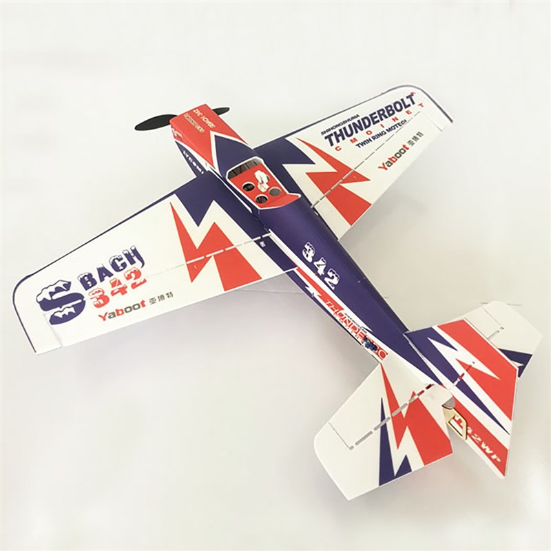 YABOOT SBACH 342 PP材质魔术板像真机3D特技固定翼航模遥控飞机