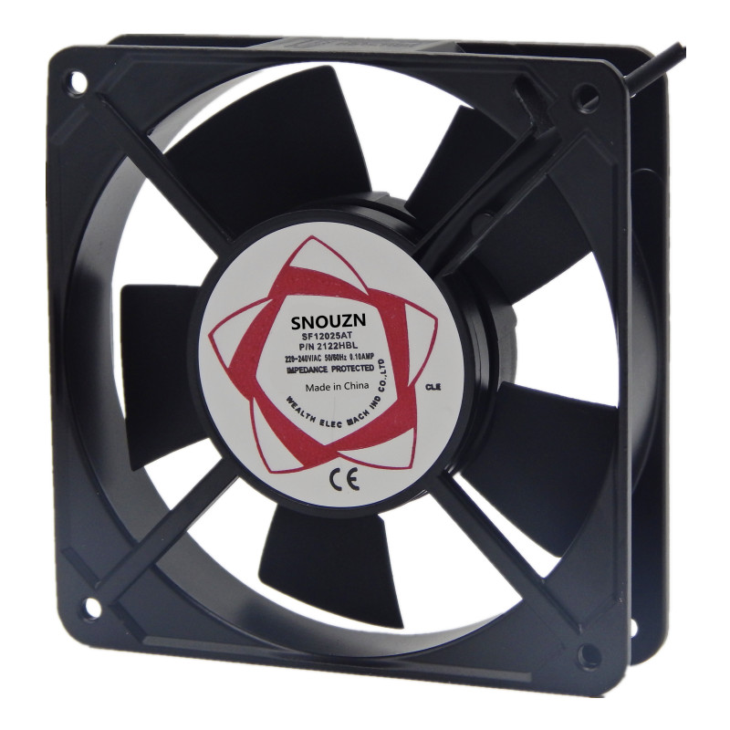 箱柜体散热排气SF12025AT铜线 220V2122HBL轴流风机12CM焊机风扇