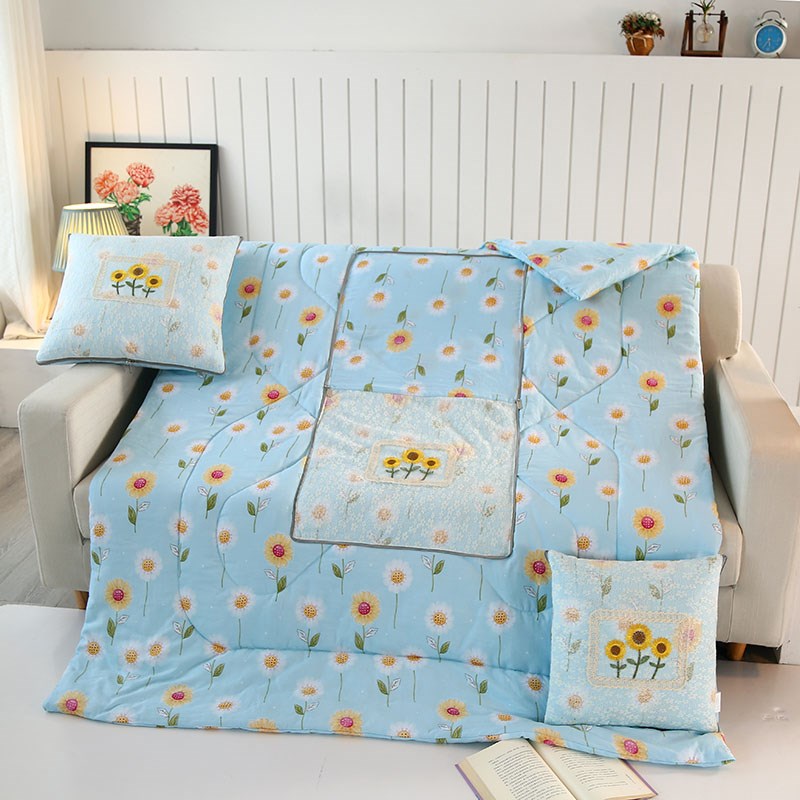 女生公主风法式抱枕被子两用办公室午睡枕头二合一车载靠垫空调被