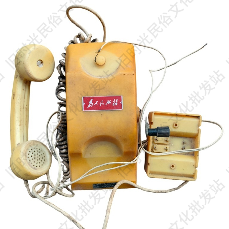 民俗怀旧老物件老式古董电话机手摇拨号机磁石电话机收藏影视摆件