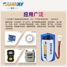睿奕ER34615锂电池3.6V适用智能水表燃气表流量计物联网替LS33600
