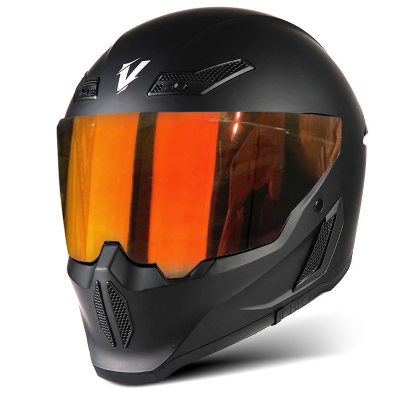 新国标摩托车头盔机车全盔四季男女通用街车摩旅通风透气大尾翼