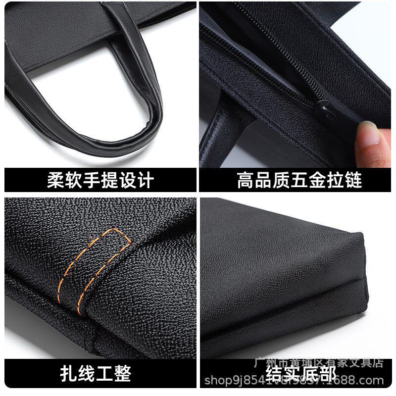 手提会议文件袋防水拉链档案资料文件袋/资料袋/试卷
