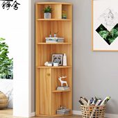 新款 单门檀木储藏收纳转角置物架客厅三储物柜角落柜子小型拐角柜