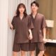 套装 按摩和服纯棉开衫 睡衣汗蒸服全棉浴衣桑拿洗浴日式 男女情侣款