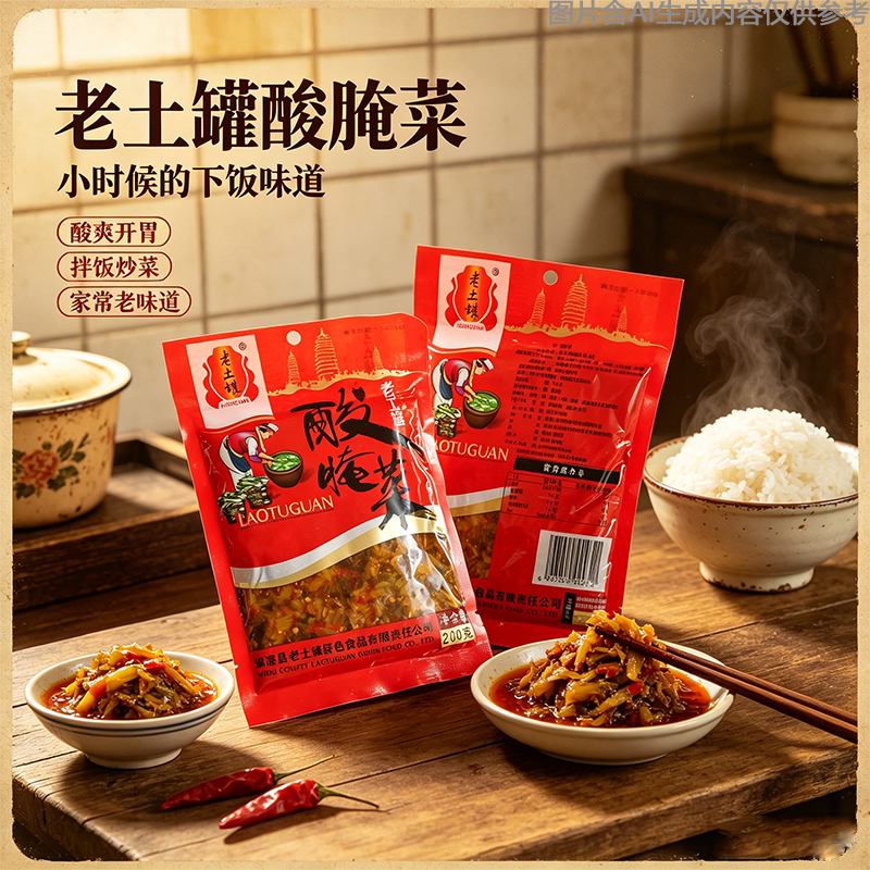 酸菜鱼弥渡特色酸爽适中老土罐酸菜口感细腻米线色泽透亮调料云南