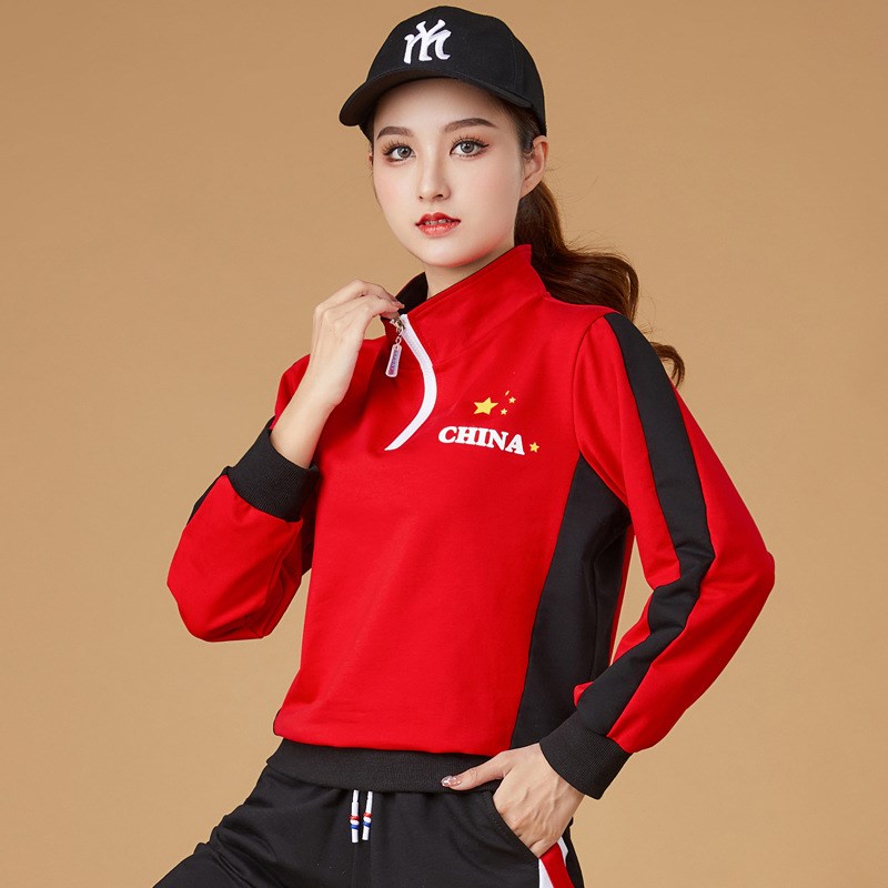 曳步舞跳舞运动健身装秋冬季长袖广场舞服装新款鬼步W演出舞蹈服