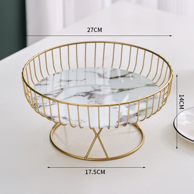 果盘insc高颜值网红水果盘客厅茶几家用饼干蛋糕甜品大容量点心盘