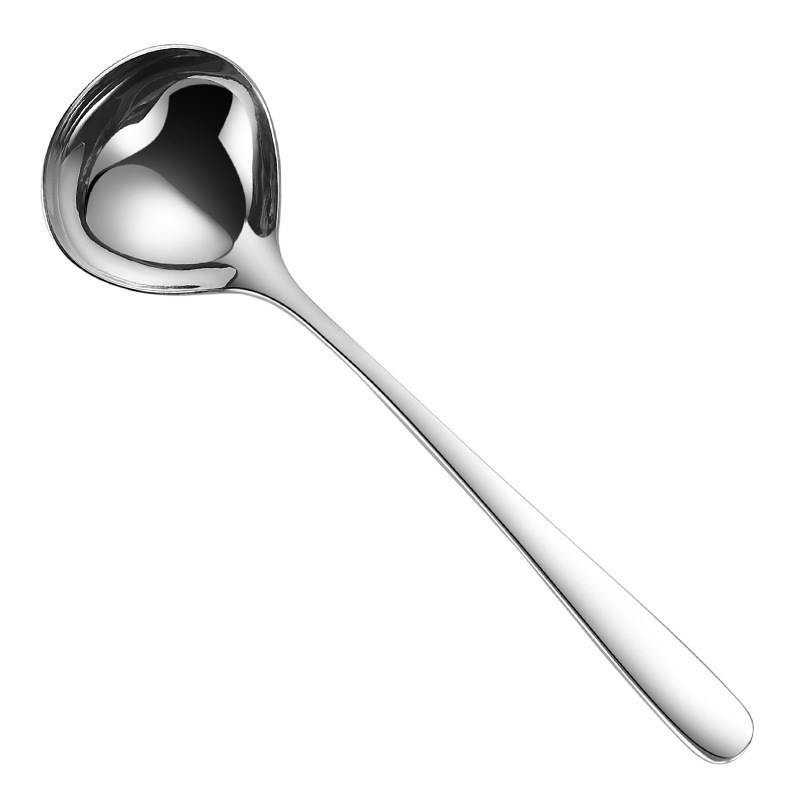 专注品质3d04不锈钢汤勺加厚一体成型不锈钢勺子火锅漏勺酒店用品