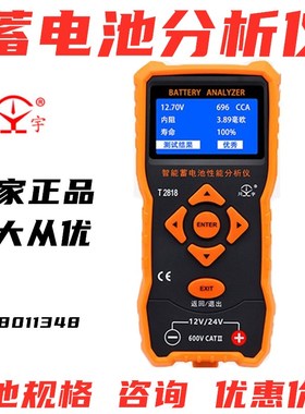电动车汽车正品数显蓄电池测试检测TY2818容量FY55电瓶BT54好坏仪