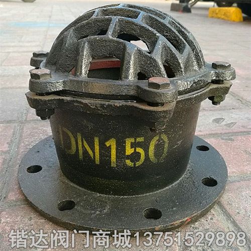 H42X-6铸铁法兰底阀铸铁阀门水泵底阀4寸6寸8寸DN100DN150DN200