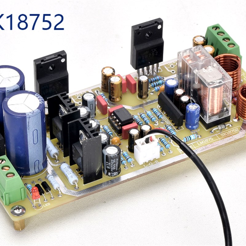 参考天龙电路的带运放前级且兼容LM1875芯片的SK18752发烧功放板