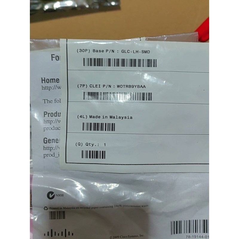 CISCO/思科 全单包模块GLC-LH-SMD 10-2