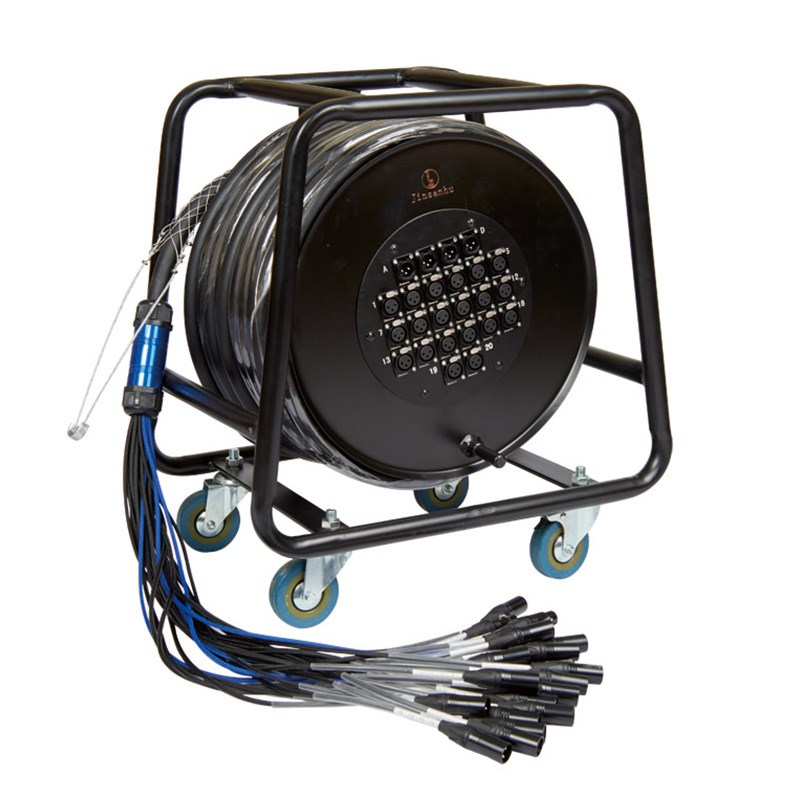 舞台电缆车 16路380小型多通道音频信号线移动缆车多芯绕线盘