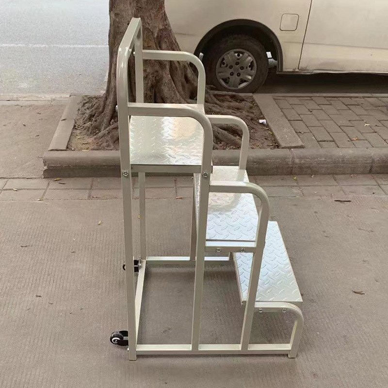 登高梯仓库登高梯1.5米移动平台取货梯安全防护梯仓库移动登高车