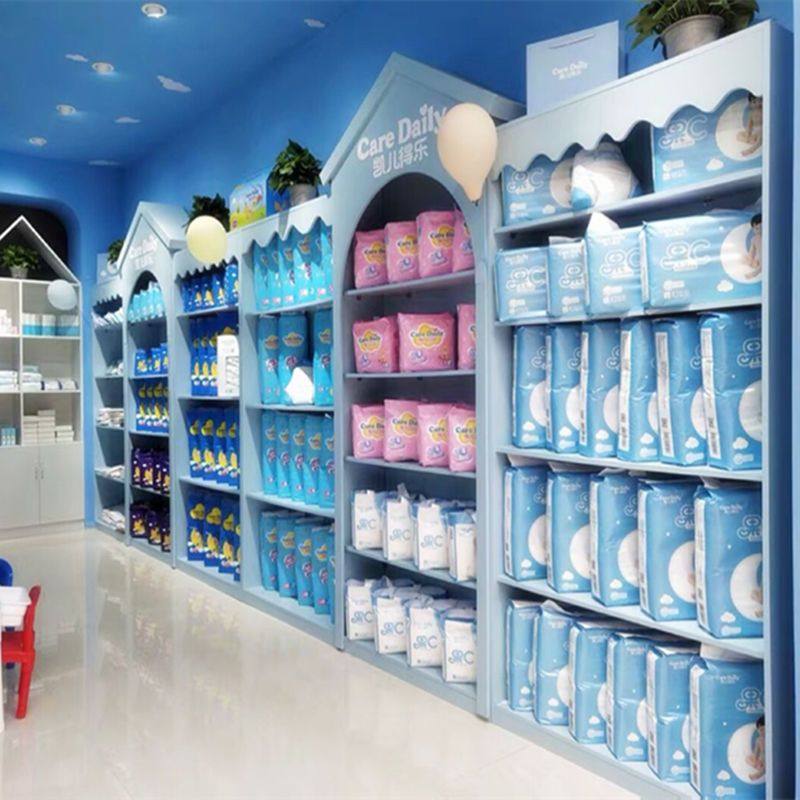 木质母婴店货架奶粉展示柜中岛柜饰品玩具柜宠物店凯儿得乐双面