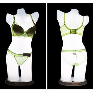加厚型男女文胸灯模灯光发光模特内衣模特塑料女道具半身内裤模特