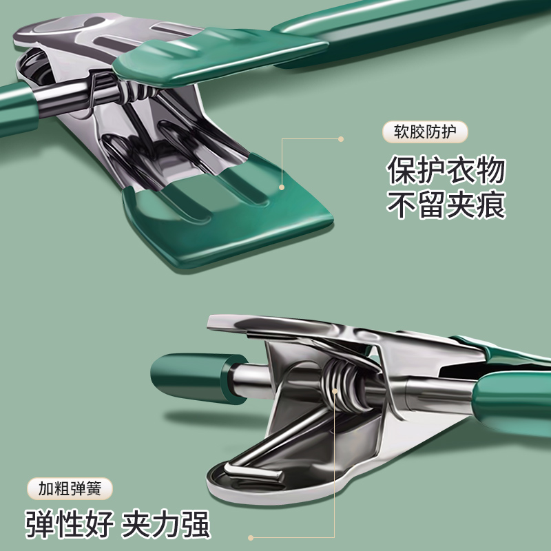 裤夹子家用晒裤架裤夹无痕不锈钢衣服挂架阳台夹子晾衣夹挂裤神器
