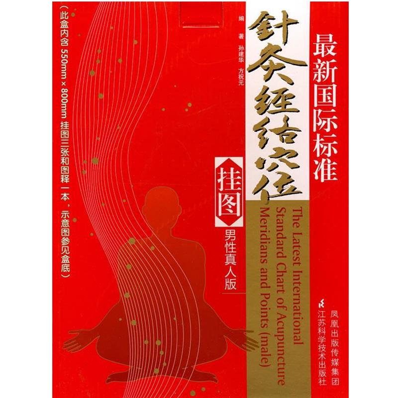 【正版书籍】 国际标准针灸经络穴位挂图 孙建华,方祝元 主编 江苏科学技术出版社