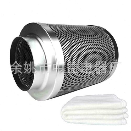 温室植物生长碘值吸附性筒式活性炭空气过滤器