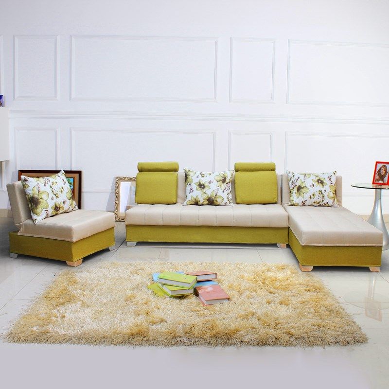 小户型布艺沙发可折叠多功能沙发床两用可储物带抽屉客厅转角高箱