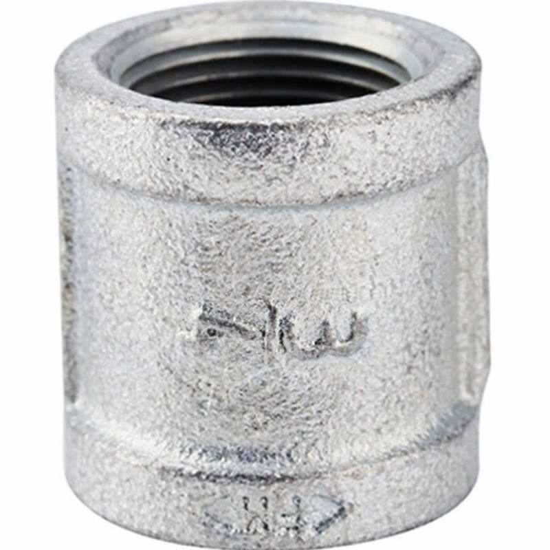 臻工品镀锌钢管玛钢内丝直通管箍镀锌管件单位个DN15