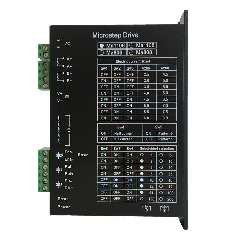 86驱动器MA1106步进电机驱动器AC110V电流6A用于雕刻机电机控制器