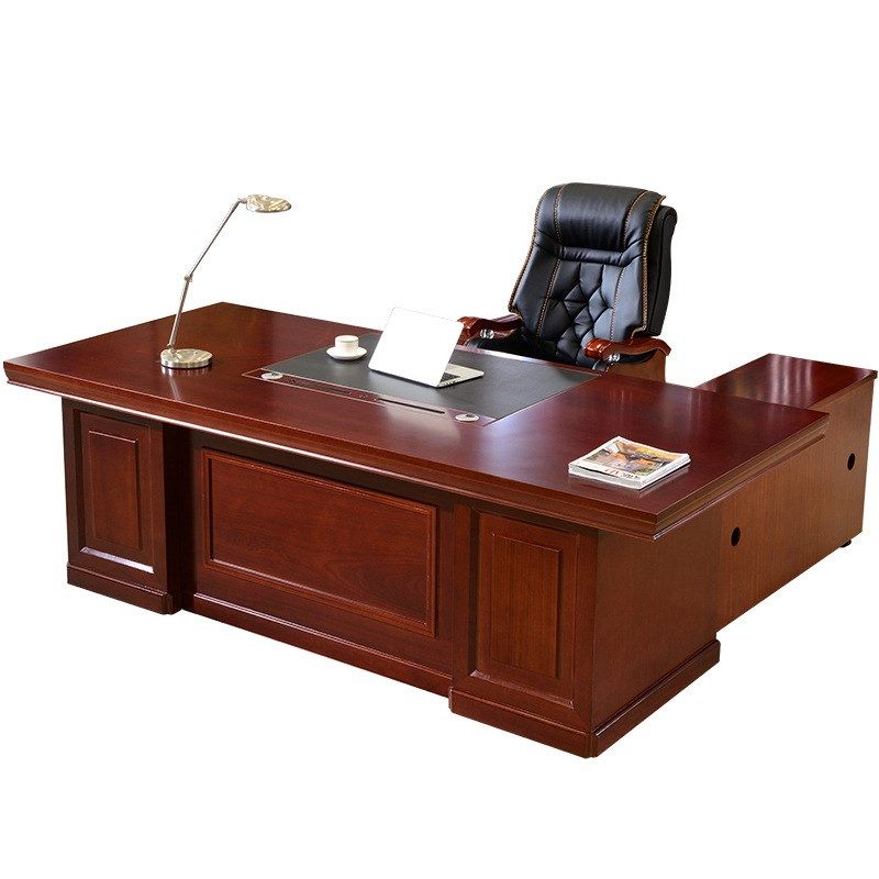 办公桌实木皮老板桌油漆大班台总裁经理主管电脑桌椅组合1.8/2米,商业/办公家具,大班台/主管桌,淘宝优惠券,粉丝福利购,淘宝优惠卷