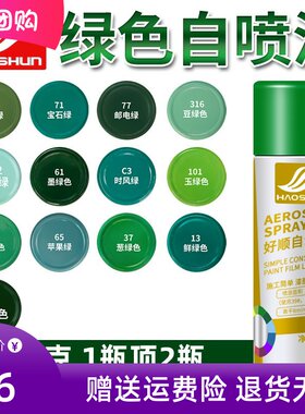 绿色自喷漆手摇喷漆涂鸦墙面室内家具墨绿深绿邮政绿草绿色油漆罐