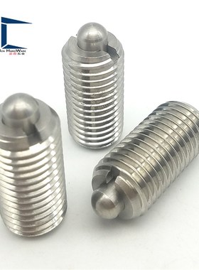 GN616-M20-SN不锈钢带螺纹型闩头弹簧销 定位伸缩销(ZC204-4-1H)