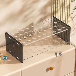 幼儿园儿童桌面工具圆孔安全整理架子美工区置物架剪刀区域收纳盒