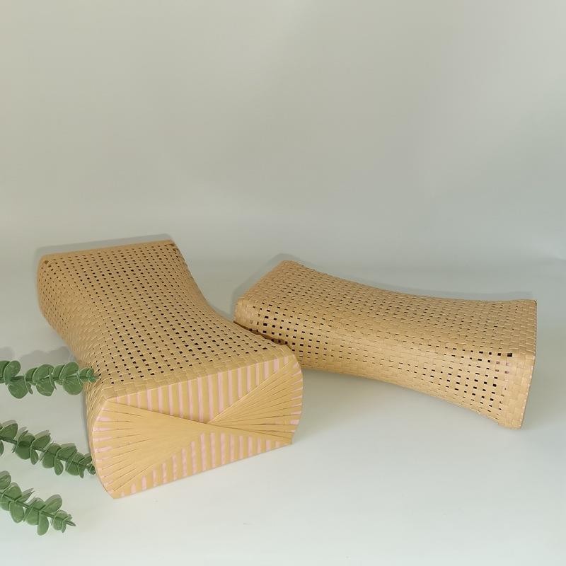 2025新款藤编枕天然藤条夏季空心凉枕汗蒸加长透气真藤单人颈椎枕