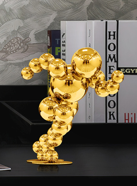 手握前程不锈钢定制励志摆件家居客厅电视柜办公桌创意乔迁装饰品