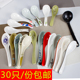 30个彩色密胺勺子勾勺塑料长柄勺仿瓷勺拉面汤勺汤匙调羹更家用勺