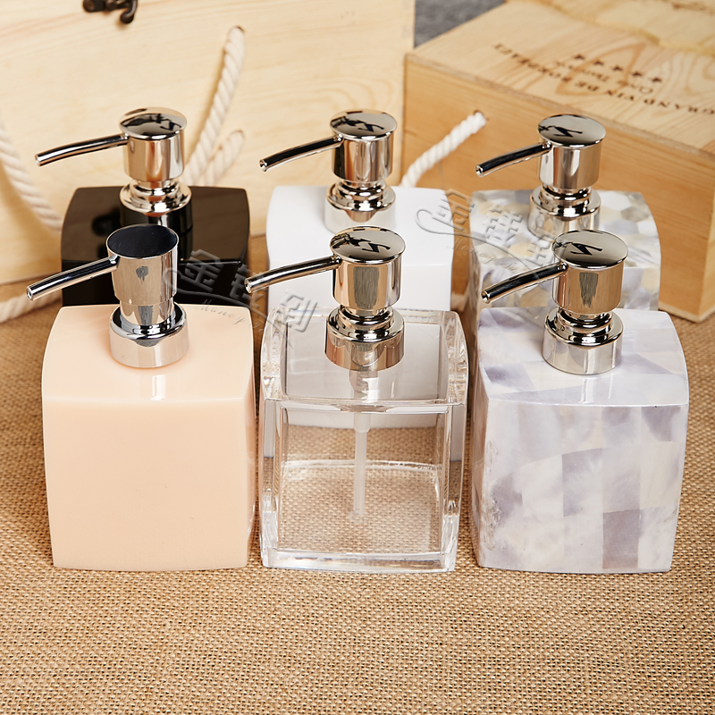 创意洗手液瓶子按压酒店亚克力欧式沐浴露乳液分装空瓶美容院家用