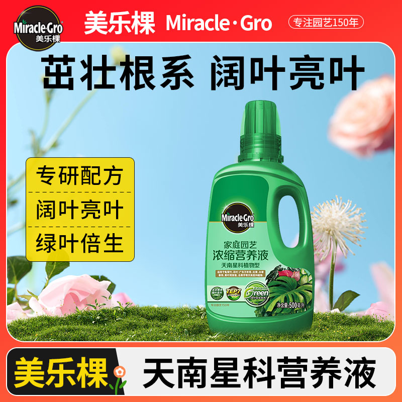 美乐棵家庭园艺浓缩营养液天南星科植物型专用盆栽液体花肥料