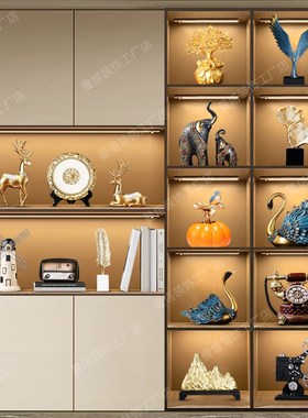 酒柜装饰品办公室餐边柜摆设家居客厅展示柜工艺品书柜现代