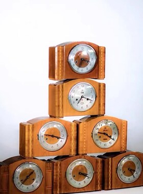 老座钟老台钟三五牌钟表555钟十五天钟机械老钟表怀旧老物件装饰