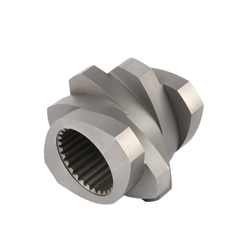 加工高速钢螺杆原件捏合块螺纹元件双螺杆造粒机挤出机配件