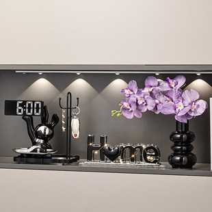 玄关放钥匙的收纳盒摆件轻奢鞋柜门口进门入户走廊锁匙客厅装饰品