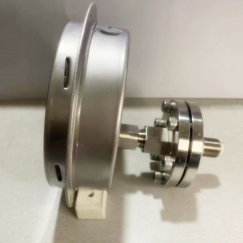 万达佛斯特YTPFN100-150不锈钢隔膜压力表耐震高温隔膜表螺纹连接