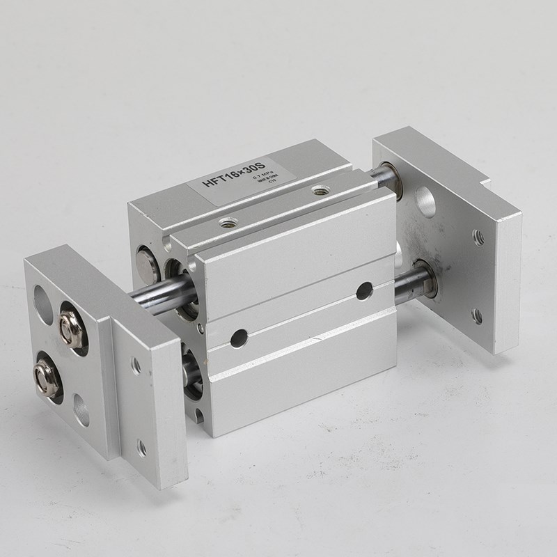 机械手阔型宽型气动手指气m缸夹爪HFT10/16/20/25/32-30*40*60*80