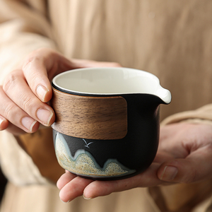 万里山河公道杯单分茶器茶海泡茶器会客倒茶器功夫茶具