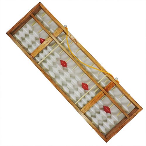 行珠教学白珠算盘 滑珠学校使用挂黑板木制算盘 档珠算盘