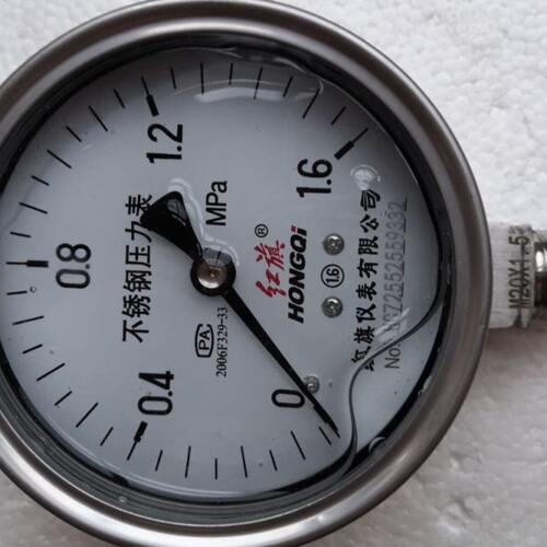 不锈钢耐震压力表YTN-100BF -1.6MPA  0.6MPA 1MPA 2.5MPA 4MPA 6