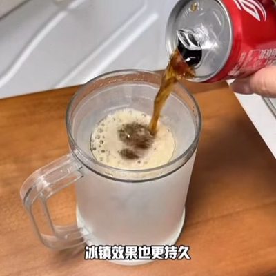 夏季冰镇制冰双层夹层冷冰杯大容量液体冰箱杯子冷冻冷饮啤酒杯