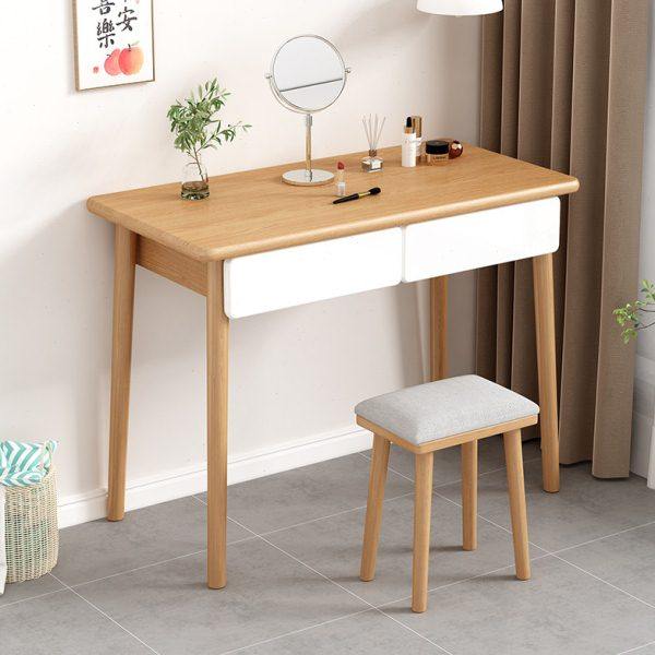 全实木北欧梳妆台卧室简约现代2023新款小户型化妆桌60轻奢化妆台,住宅家具,梳妆台/桌,淘宝优惠券,粉丝福利购,淘宝优惠卷